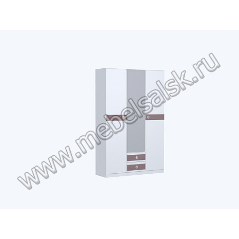 Саманта СМ11 Шкаф для белья (Дуб Седан)
